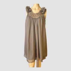 Soft Glam Sleeveless Dress by Yo Los Angeles – Ruffle & Sequin Detail